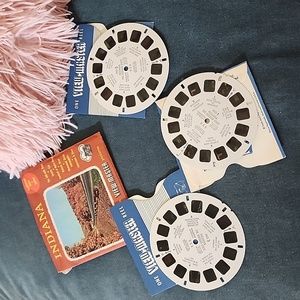 1956 View-master Indiana reels/indy 500 ND football, etc